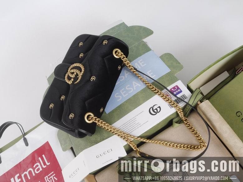 Replica Gucci Bags 1:1 446744 22X13X6cm 443497 26X15X7cm YG 3colour