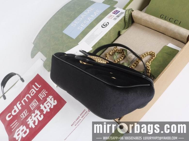 Replica Gucci Bags 1:1 446744 22X13X6cm 443497 26X15X7cm YG 3colour