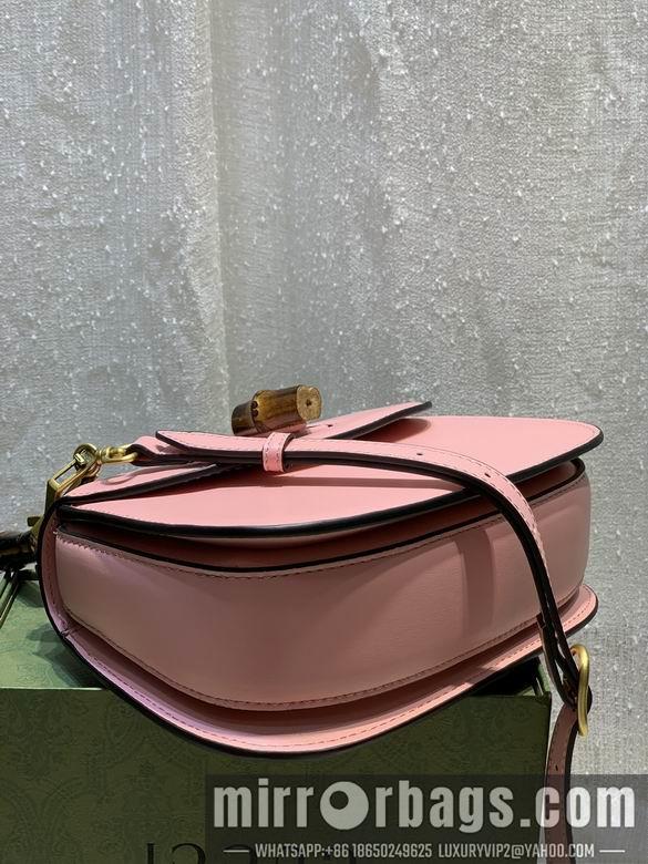Replica Gucci Bags 1:1 WD675797粉皮 21X15X7