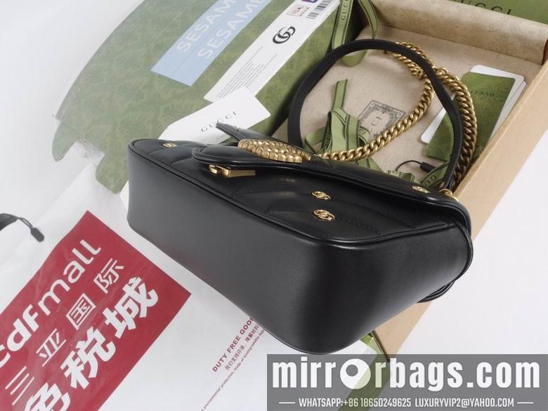 Replica Gucci Bags 1:1 446744 22X13X6cm 443497 26X15X7cm YG 3colour