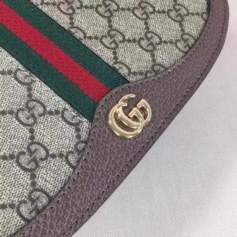 Replica Gucci Bags 1:1 WD601044啡红绿 25X18X9