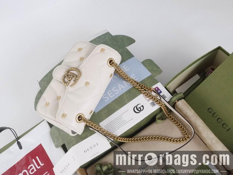 Replica Gucci Bags 1:1 446744 22X13X6cm 443497 26X15X7cm YG 3colour