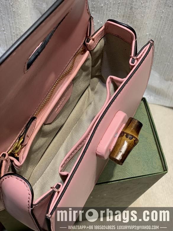 Replica Gucci Bags 1:1 WD675797粉皮 21X15X7
