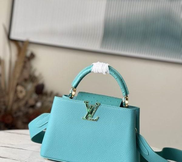 LV Replica Bags Capucines N81490绿 27x18x9cm