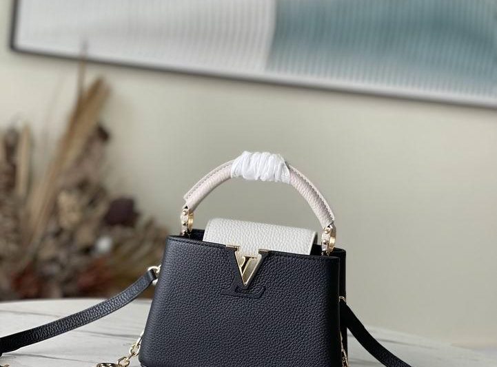 LV Replica Bags M20708黑拼色珐琅花卉21x14x8cm