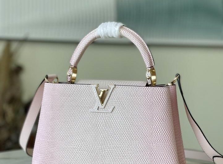 LV Replica Bags Capucines M48865渐变粉蜥蜴27x18x9cm