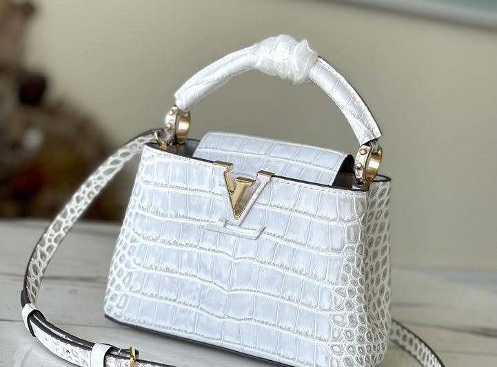 LV Replica Bags Capucines N94227复古尼罗鳄鱼 21x14x8cm