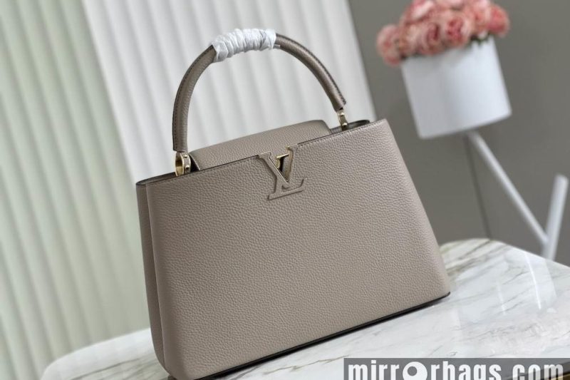 LV Replica Bags Capucines M42253 M48865淡咖 36x23x14cm