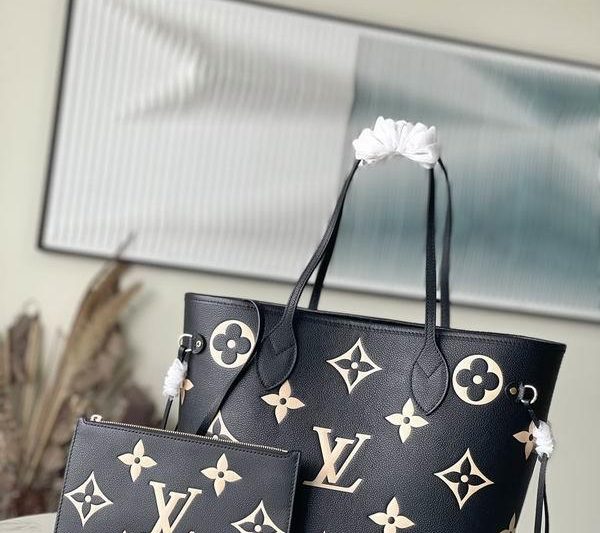 LV Replica Bags Neverfull M58907 M45686黑丝印31x28x14cm