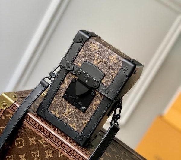 LV Replica Bags Trunk M82077老花10.7×17.5×6.8cm