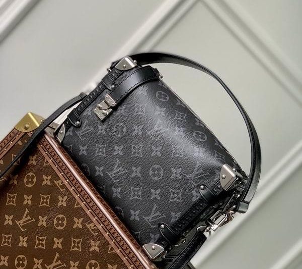 LV Replica Bags Side trunk pm M46358黑花21x14x6cm