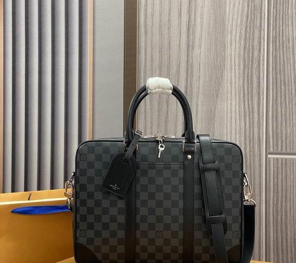 LV Replica Bags Damier N40445黑格36.5×27.5x6cm