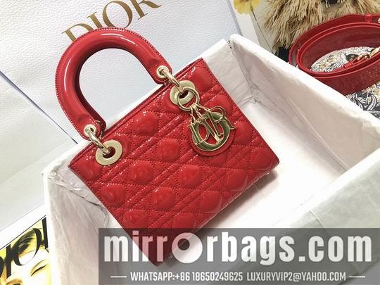 Dior Replica Bags Lady M0538 漆皮字母20×16.5x8cm wz