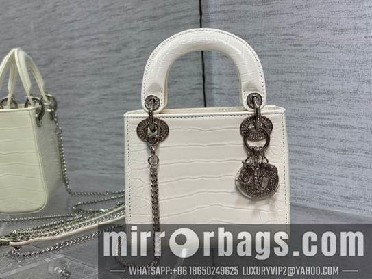Dior Replica Bags Lady鳄鱼纹mini 17x15x7cm wz