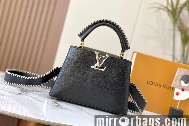 1:1 Louis Vuitton Bags Hatucines M21127黑色编织27x18x9cm ss