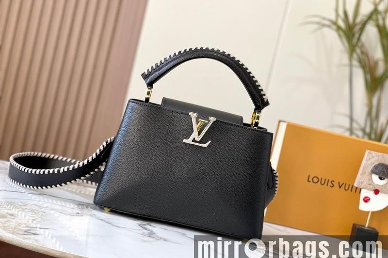 1:1 Louis Vuitton Bags Hatucines M21121黑色编织31.5x20x11cm ss
