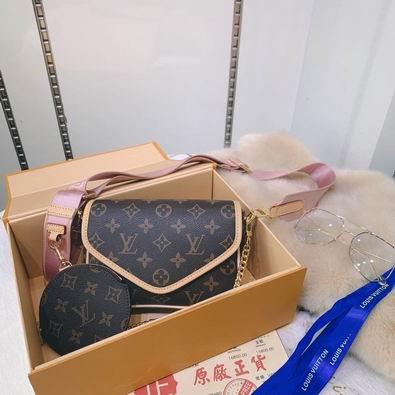 1:1 Louis Vuitton Bags Multi Pochette M56461 19x13x5 cm gf