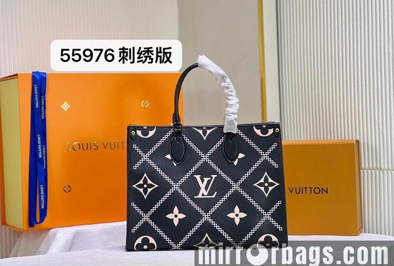 1:1 Louis Vuitton Bags onthego M55976 34x26x13 cm cs