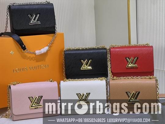 1:1 Louis Vuitton Bags Twist Denim 50273 50272 23x17x10cm cs