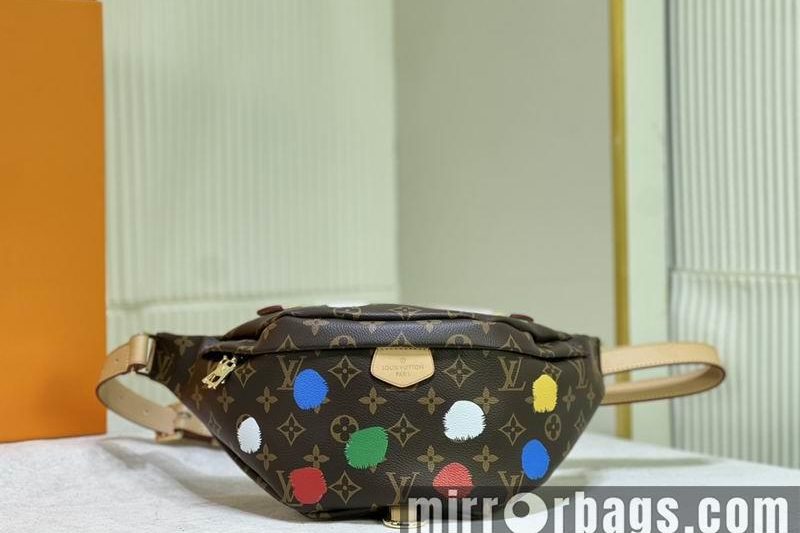 1:1 Louis Vuitton Bags Bumbag M43644老花彩37x14x13cm ss