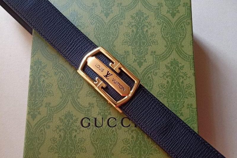 Replica LV belt 34mmX100-125cm 8L31