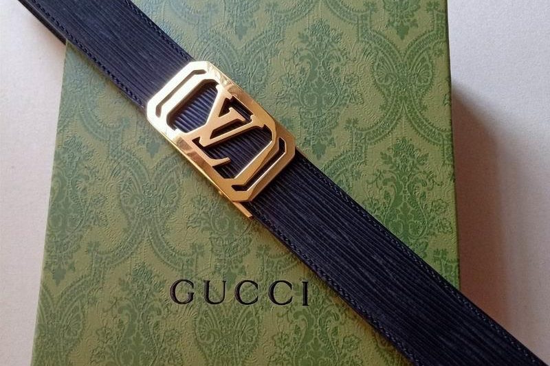 Replica LV belt 34mmX100-125cm 8L30