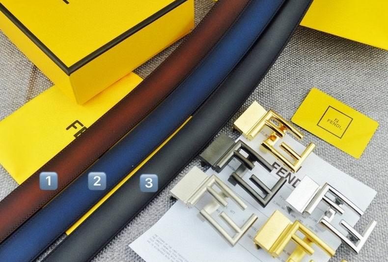 Replica Fendi Belt 34mmX95-125cm 7D08