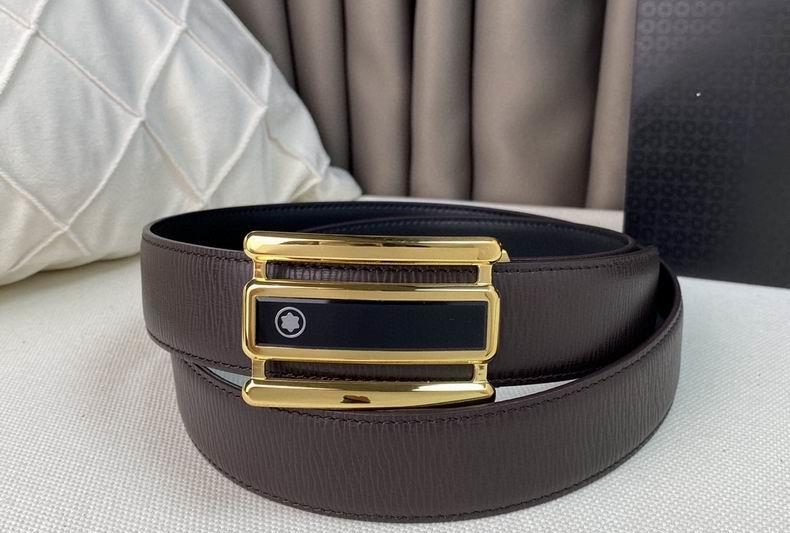 Replica Montblanc belt自动带 35mmX100-125cm 8L03