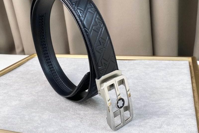 Replica Montblanc belt 自动带 35mmX95-125cm 8L072004