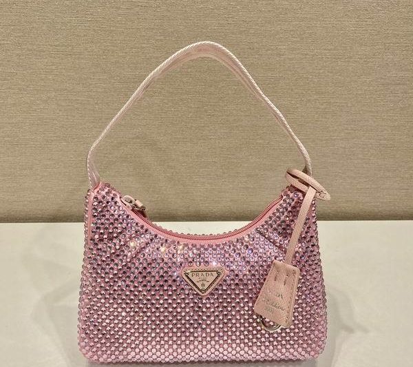 Replica Prada Bags Prada Hobo 1NE515闪钻23x13x5cm AP3色