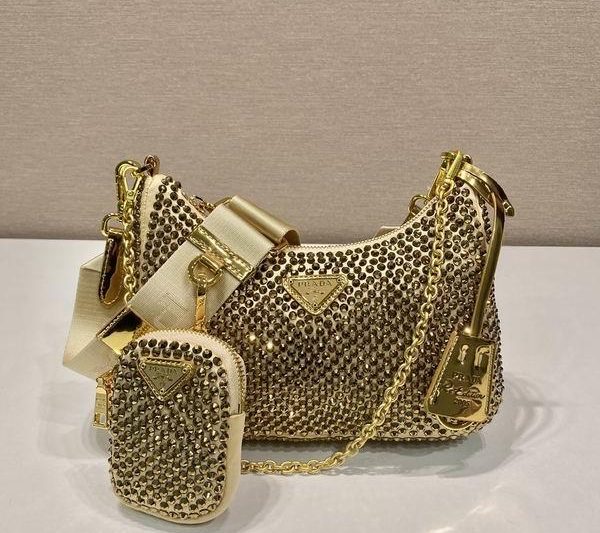 Replica Prada Bags Prada 1BH204闪钻 22x16x6cm AP