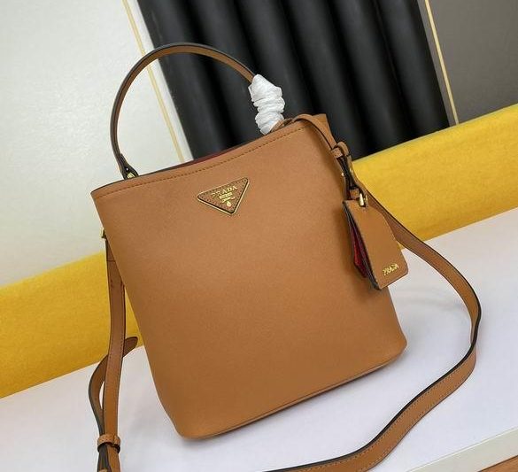 Replica Prada Bags WW1BA213棕 23X13X22