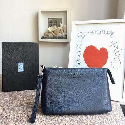 Replica Prada Bags 0050 29x18cm ap Black Navy 20