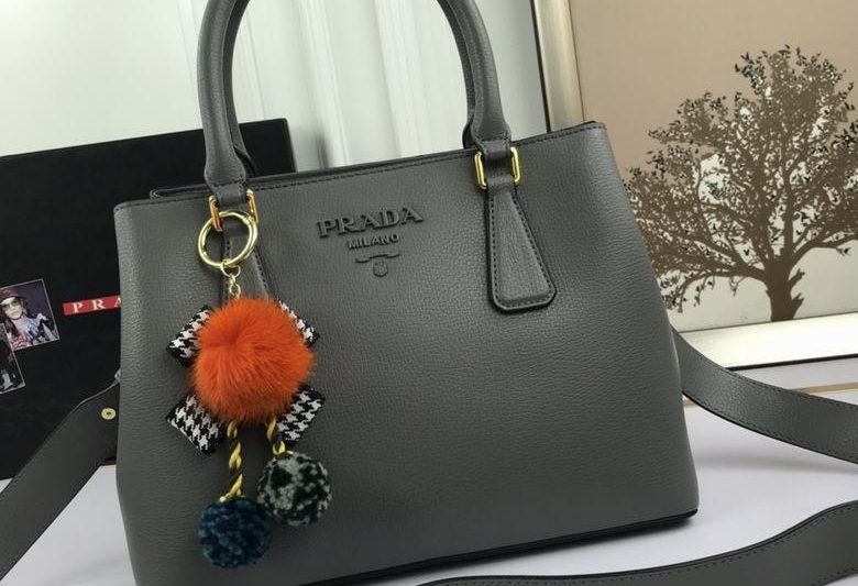 Replica Prada Bags WW5005灰  30X22X13