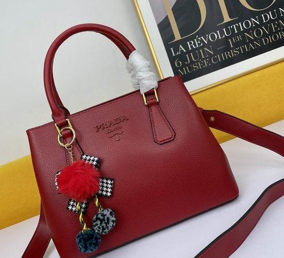 Replica Prada Bags WW5005红  30X22X13
