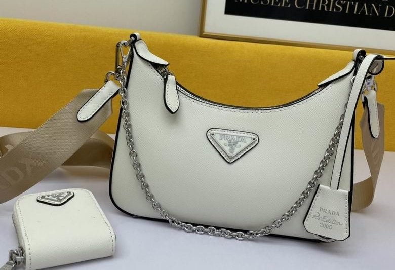 Replica Prada Bags WW1BH204白 18X22X6.5