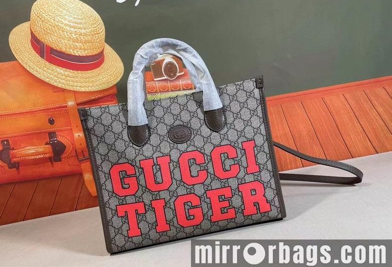 Replica Gucci Bags 1:1 WD659983啡丝印 31X26.5X14