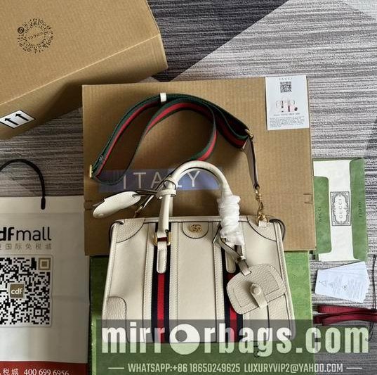 Replica Gucci Bags 1:1 Gucci 715772白皮27x18x14cm CN