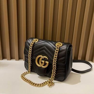Replica Gucci Bags 1:1 GG Marmont 739682580 18×13.5x8cm zy