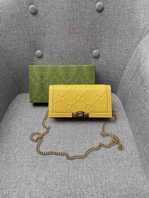 Replica Gucci Bags 1:1 WL676155黄 19X10X4