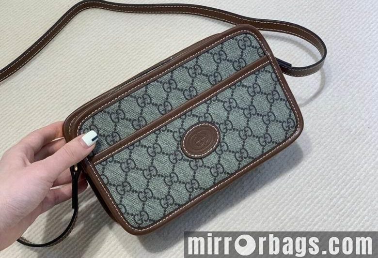 Replica Gucci Bags 1:1 WD658572啡棕 22.5X14X7