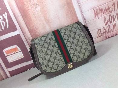 Replica Gucci Bags 1:1 WD601044啡红绿 25X18X9