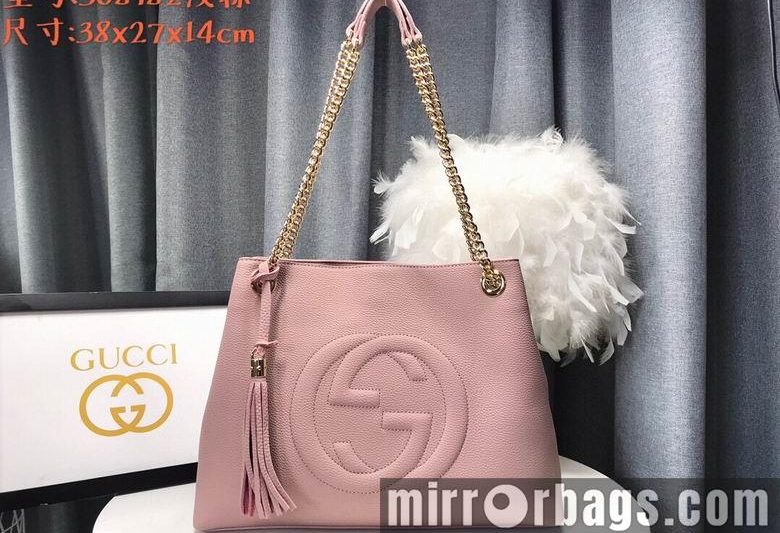 Replica Gucci Bags 1:1 WD308982裸粉 38X27X14