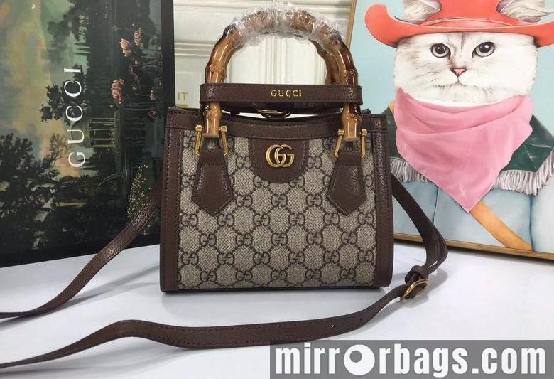 Replica Gucci Bags 1:1 WD655661啡色 20X16X10