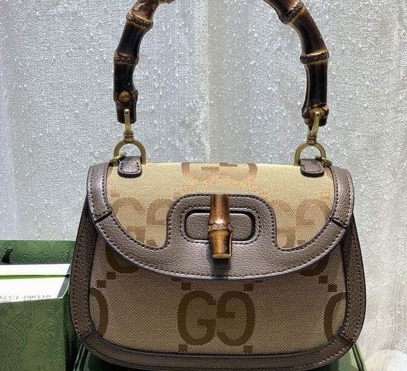 Replica Gucci Bags 1:1 WD675797大G杏布 21X15X7
