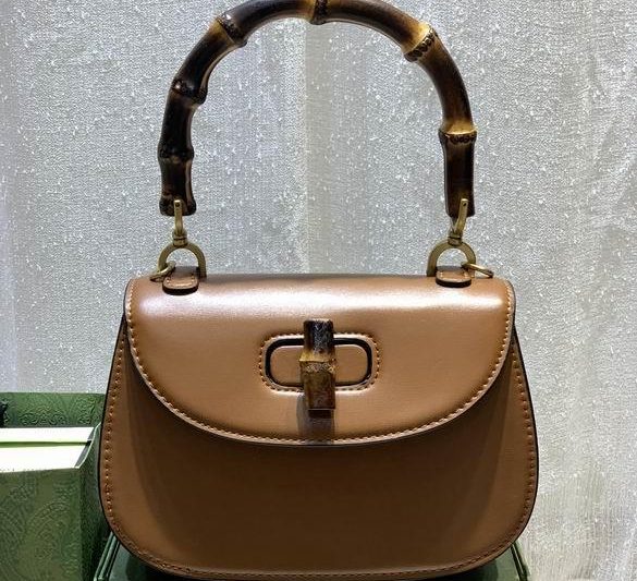 Replica Gucci Bags 1:1 WD675797棕皮 21X15X7